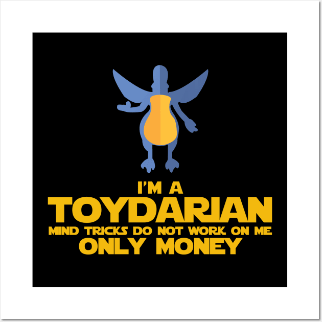 "I'm a Toydarian" Watto Minimalist Cartoon Wall Art by GorsskyVlogs